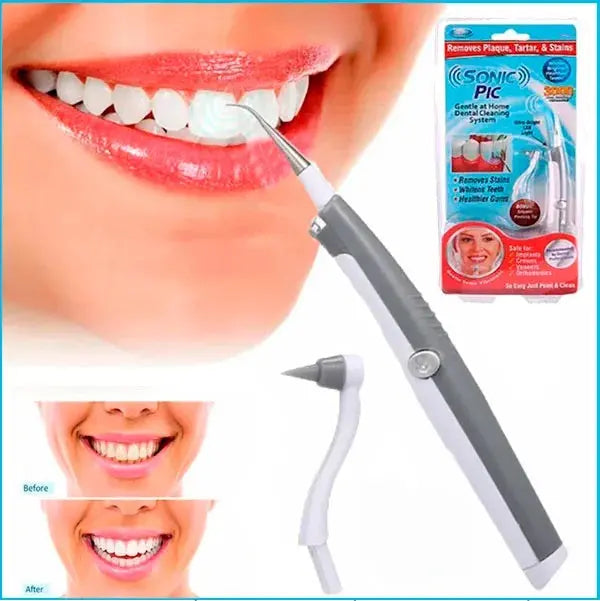 Sonic Pic Dental Cleaning System With Torch, Electric Calculus Teeth Cleaner Teeth Whitening *Free Shipping*
