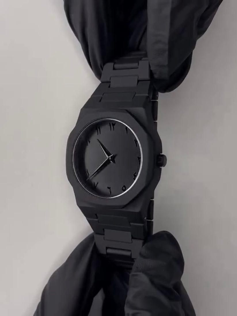 Arabic Black Analogue Watch